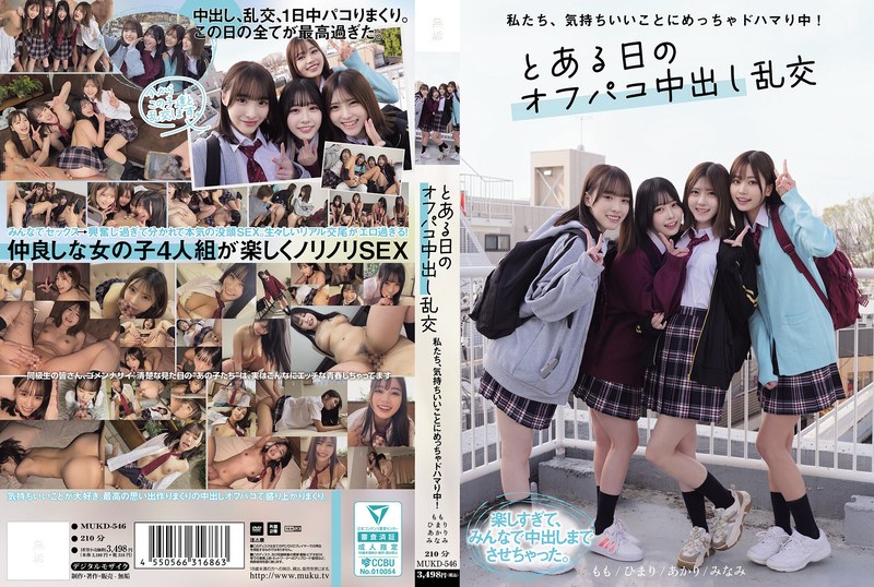 【フル動画】私たち、気持ちいいことにめっちゃドハマり中！ とある日のオフパコ中出し乱交｜mukd00546